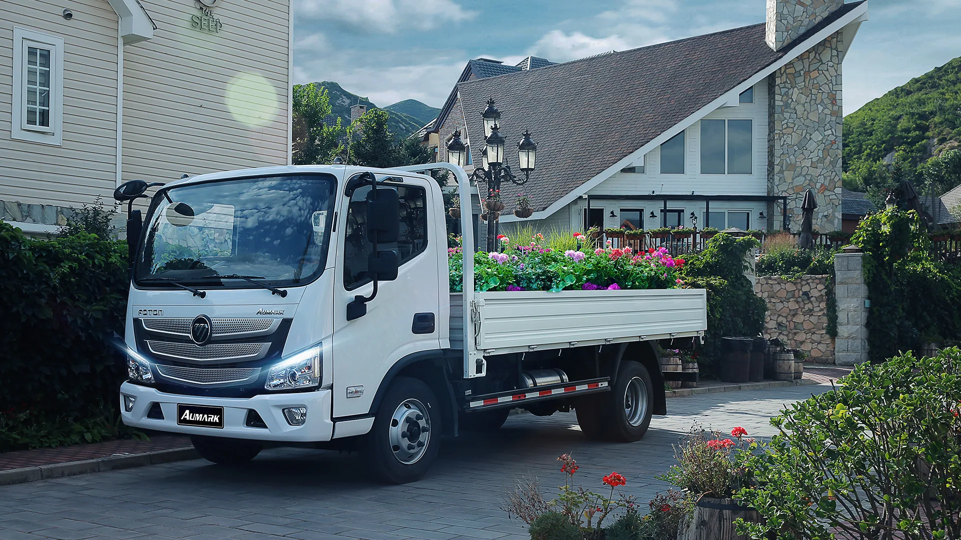 Aumark S1217 com carroceria aberta