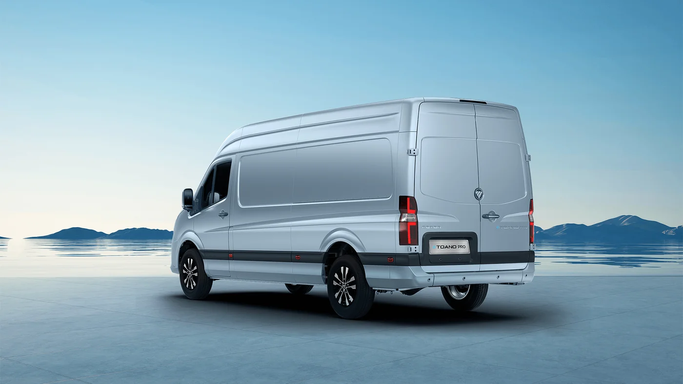 Foton eToano Pro em vista 3/4 traseira