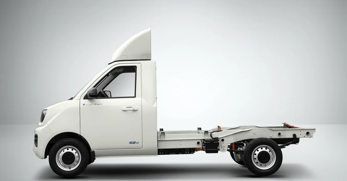 Foton eWonder chassi-cabine em vista lateral