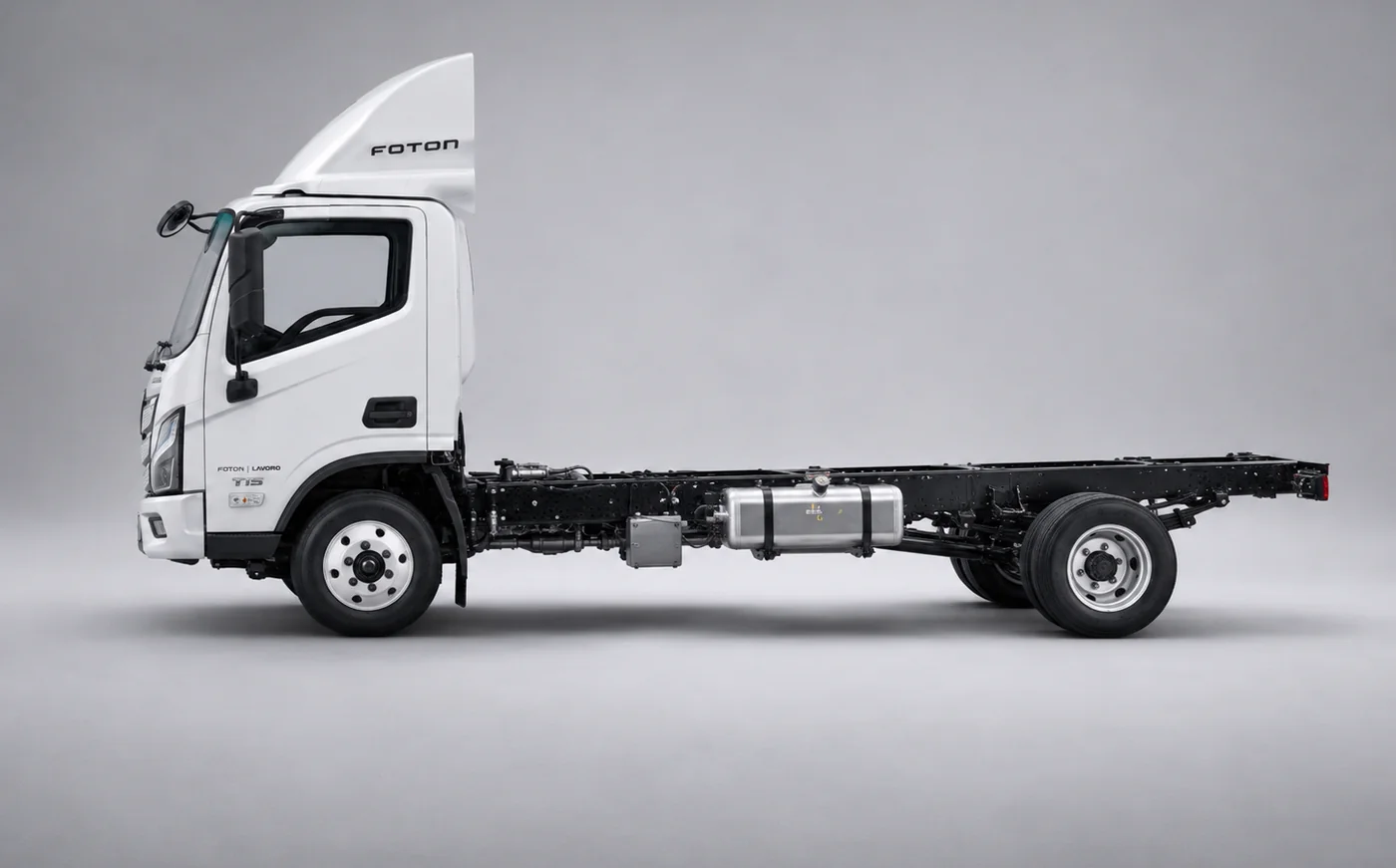 Aumark S715 — chassi em vista lateral